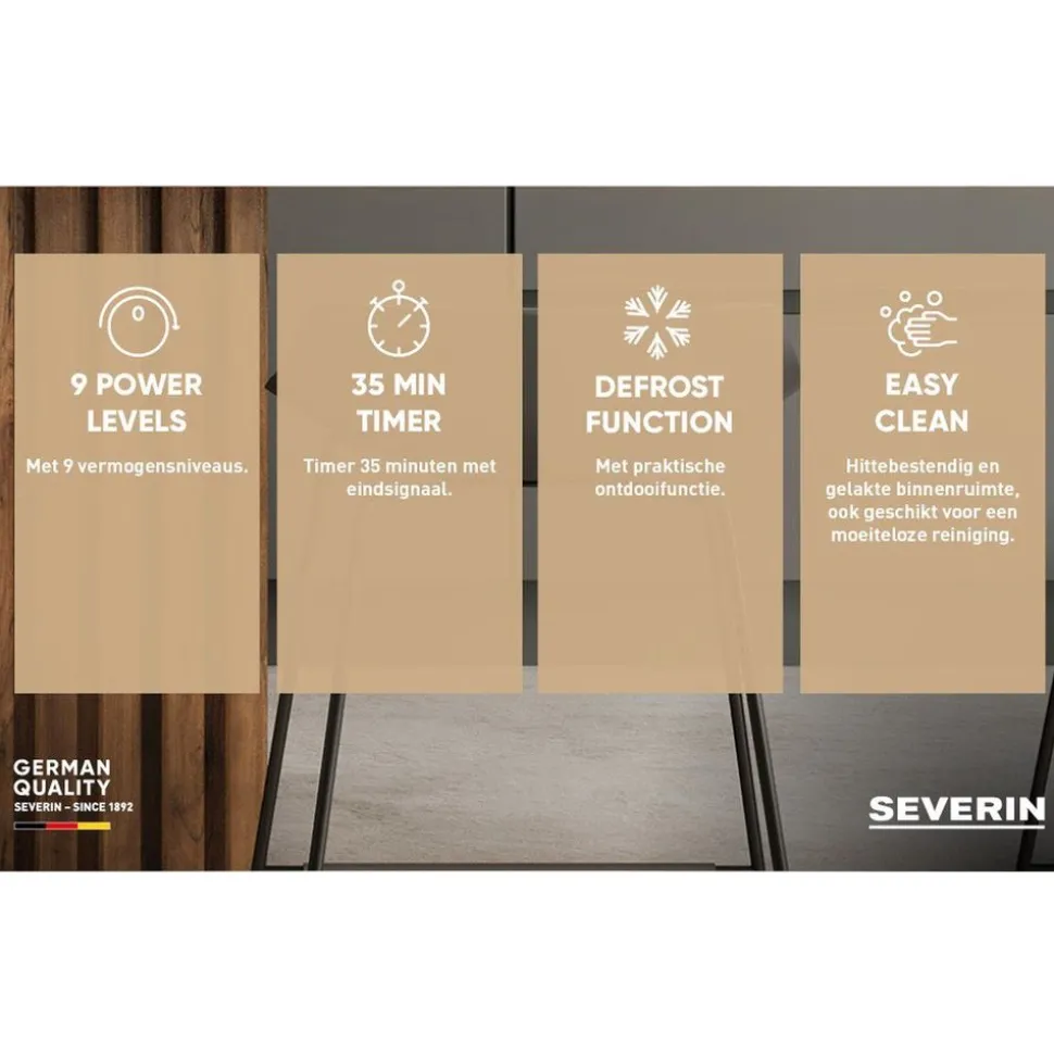 Severin MW 7785 - Vrijstaande magnetron - 25l - zwart