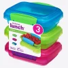 Sistema Sistema Trends Lunch set van 3 voorraaddoosjes 200ml (4 ass.)