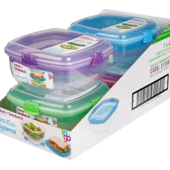 Sistema To Go Salad & Sandwich slakom met boterhamlade 1.63L