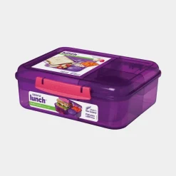 Sistema Trends Lunch bento lunchbox met 4 compartimenten & yoghurtpotje 1.65L