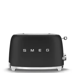Smeg Broodrooster 2 sleuven 2 sneden Mat zwart