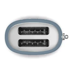 Smeg Broodrooster 2 sleuven 2 sneden storm blue