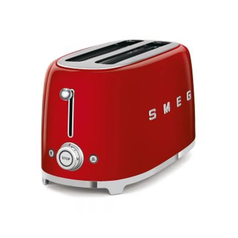 Smeg Broodrooster 2 sleuven 4 sneden Rood