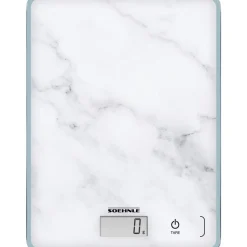 Soehnle Compact 300  Keukenweegschaal digitaal Marmer Wit