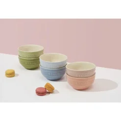 Staub Macaron Keramische Kommenset 12 cm 6 stuk