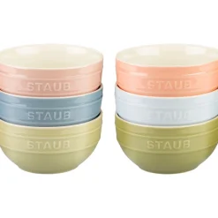 Staub Macarons Keramische kommen, set van 6, 14 cm