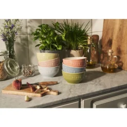 Staub Macarons Keramische kommen, set van 6, 14 cm