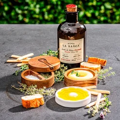 Style de Vie Set 3pcs Olijfolieschaaltje 37ml - Boter Potje 9cm - Peper- En Zoutschaaltje 9cm