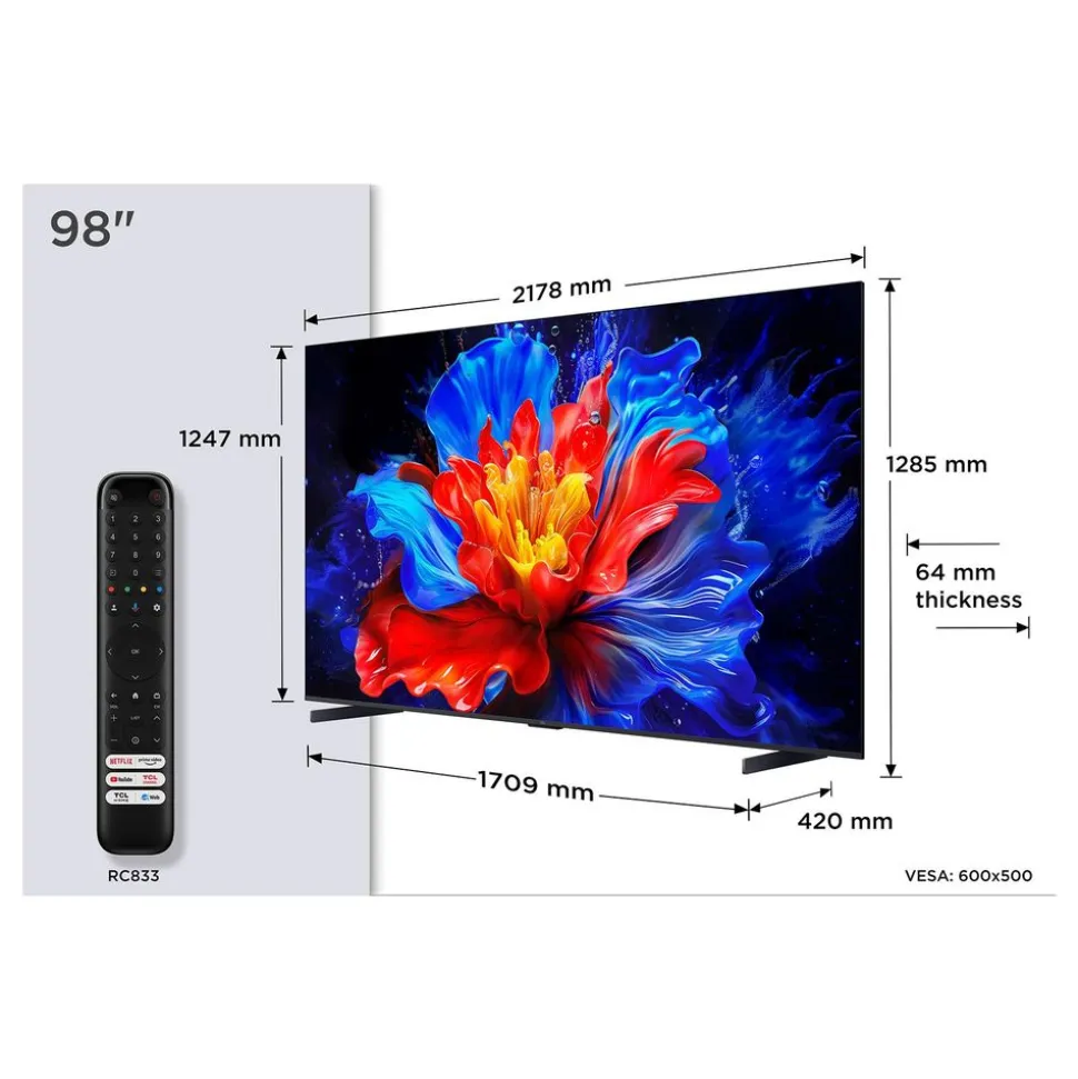 TCL QLED PRO 98P89K 4K UHD (2025) - 98inch