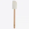 T&G Woodware Silicone spatel met handvat uit beuk wit 28cm