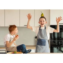 Tiseco CHAMBRAY Kinderschort 52x63cm, blauw