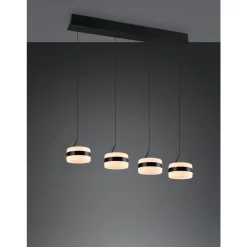 Trio Dios Hanglamp 4xLED 800lm mat zwart (331410432)