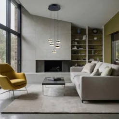 Trio Dios Hanglamp 5xLED 800lm mat zwart (331430532)