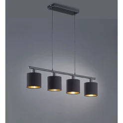 Trio RL TOMMY HANGLAMP 4xE14 ZWART/GOUD