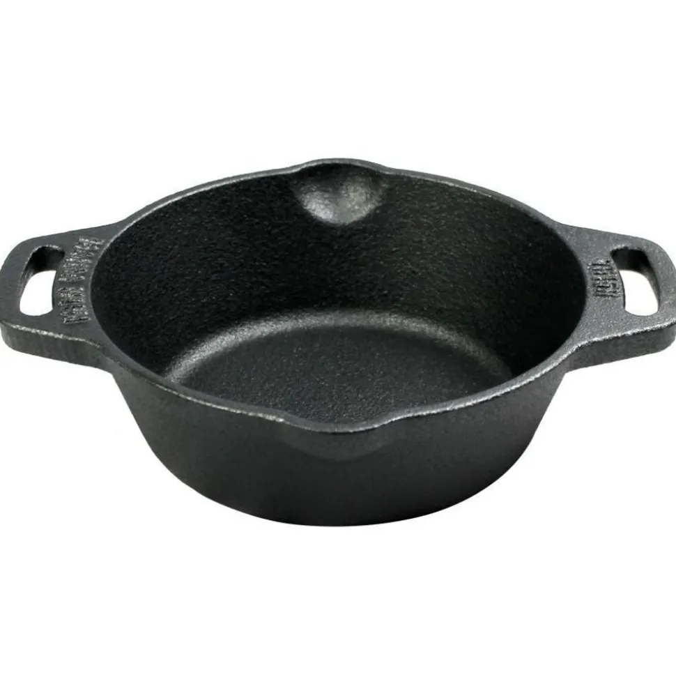 Valhal Outdoor Skillet gietijzer met handgrepen 15 cm