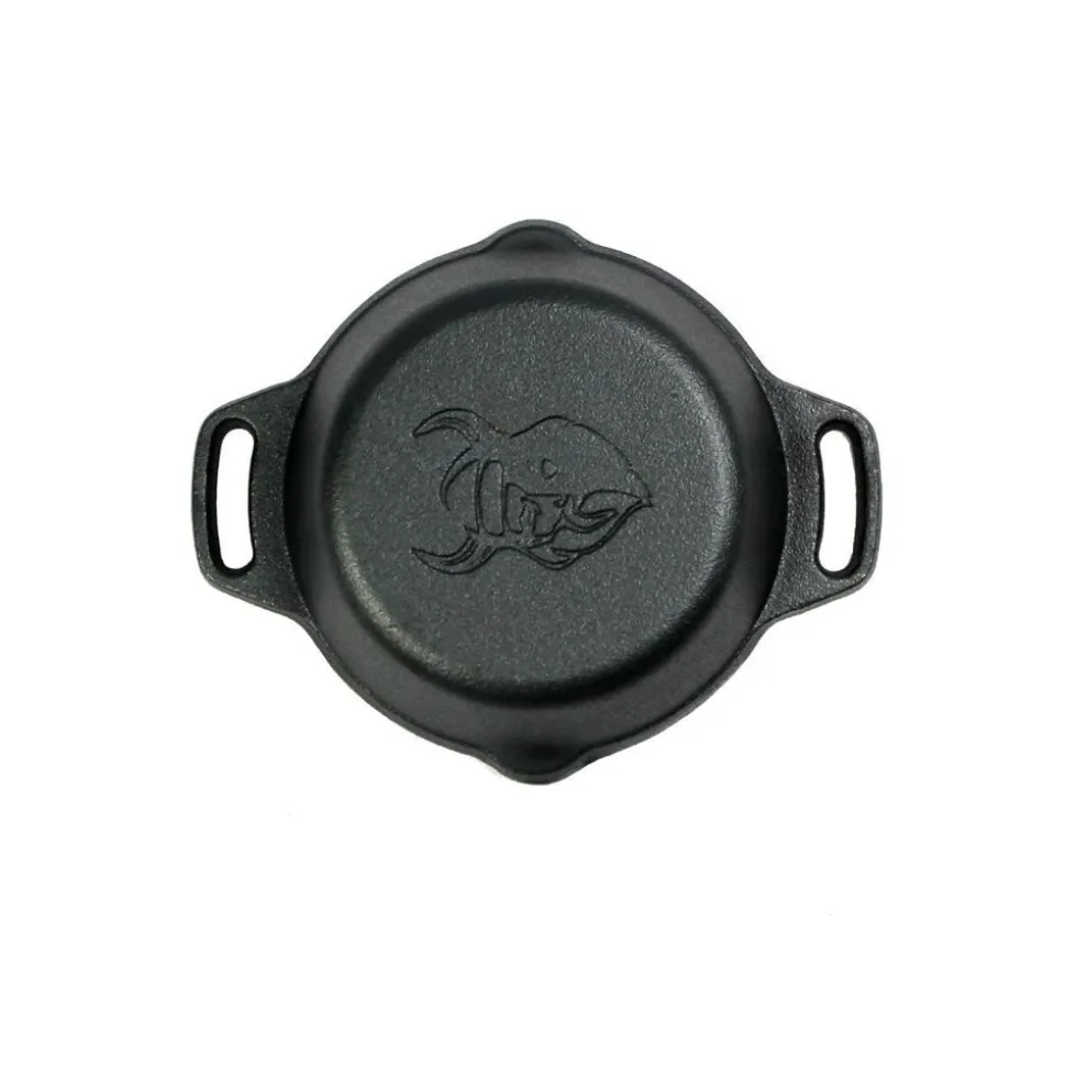 Valhal Outdoor Skillet gietijzer met handgrepen 15 cm