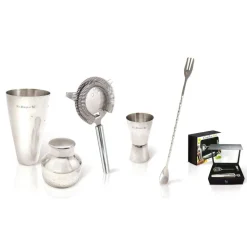 Vin Bouquet  Cocktail set inox in geschenkdoos