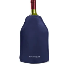 Vin Bouquet  Flessenkoeler navy-blauw met elastische band