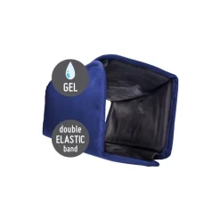 Vin Bouquet  Flessenkoeler M navy-blauw met elastiche band