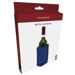 Vin Bouquet  Flessenkoeler M navy-blauw met elastiche band