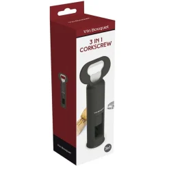 Vin Bouquet  Kurkentrekker 3-in-1 zwart