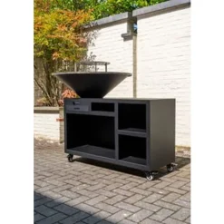 Virto Puro VP-BG1-A Houtgestookte Barbecue Gegalvaniseerd 100x100 Zwart