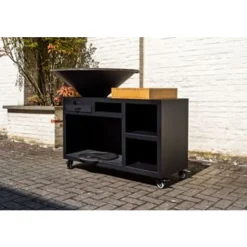 Virto Puro VP-BG1-A Houtgestookte Barbecue Gegalvaniseerd 100x100 Zwart