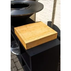 VP-BG3 Houtgestookte Barbecue Gegalvaniseerd met werkblad 130x100 Zwart
