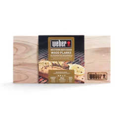 Weber Western Red Cedar houten planken - klein Set van 2, 15 x 30 cm