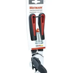 Westmark Gallant blikopener uit metaal en kunststof zwart en rood 20.8x6.5x5.3cm