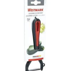 Westmark Gallant dunschiller julienne uit rvs en kunststof zwart en rood 15x6.9x1.8cm