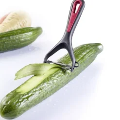 Westmark Gallant dunschiller uit rvs en kunststof zwart en rood 15x6.9x1.8cm