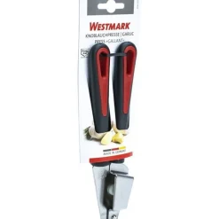 Westmark Gallant knoflookpers uit rvs en kunststof zwart en rood 19.7x6x2.7cm