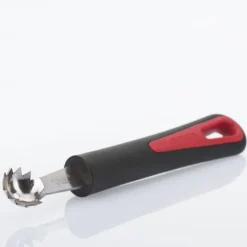 Westmark Gallant tomaat ontkroner uit rvs en kunststof zwart en rood 16.6x2.7x2cm