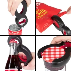 Westmark Universele blik-, fles- en dekselopener uit kunststof 14x6x2.5cm