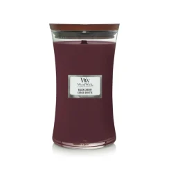 Woodwick Geurkaars Large Black Cherry