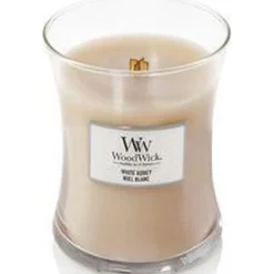 Woodwick Geurkaars Large White Honey