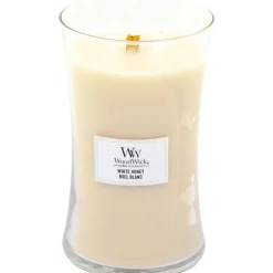 Woodwick Geurkaars Large White Honey