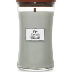 Woodwick Geurkaars Large Lavender & Cedar