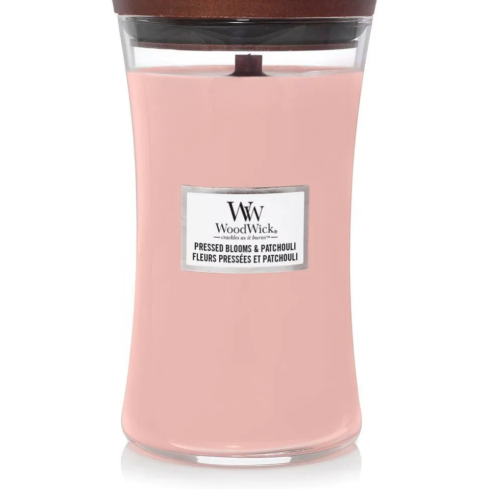 Woodwick Geurkaars Large Pressed Blooms & Patchouli