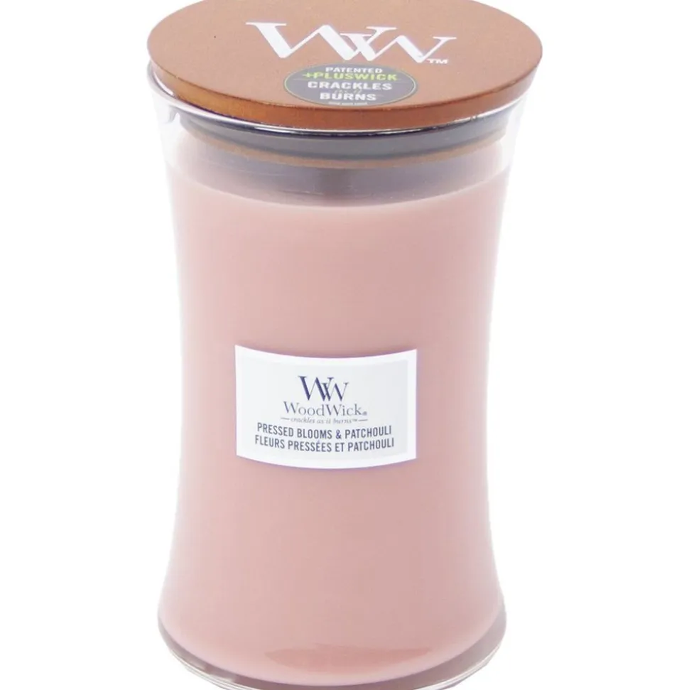 Woodwick Geurkaars Large Pressed Blooms & Patchouli