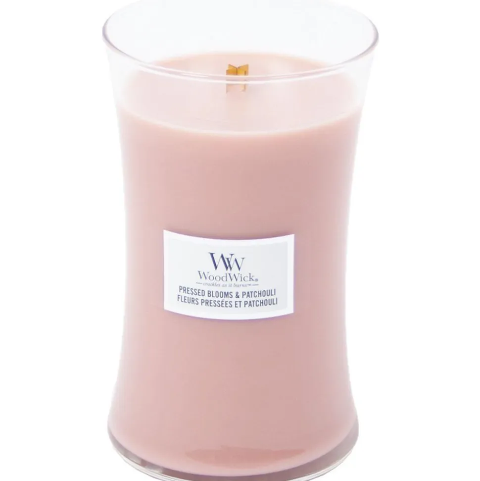 Woodwick Geurkaars Large Pressed Blooms & Patchouli