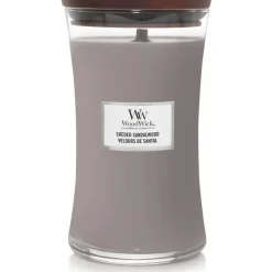 Woodwick Geurkaars Large Sueded Sandalwood