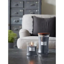 Woodwick Geurkaars Large Indigo Suede