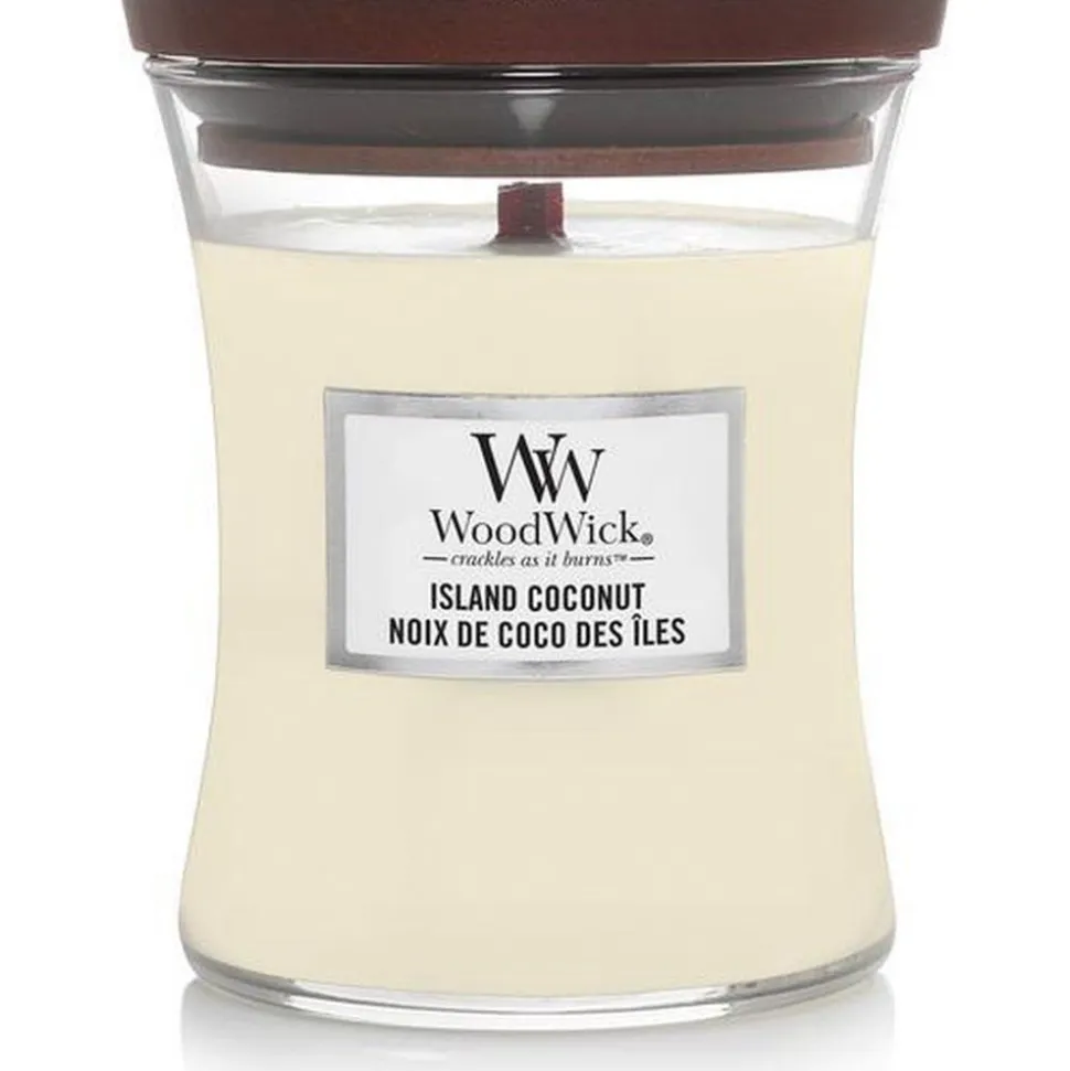 Woodwick Geurkaars Medium Island Coconut