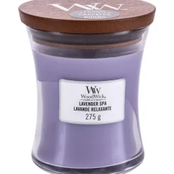 Woodwick Geurkaars Medium Lavender Spa