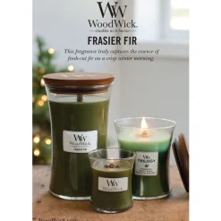 Woodwick Geurkaars Medium Frasier Fir