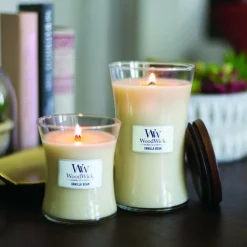 Woodwick Geurkaars Medium Vanilla Bean