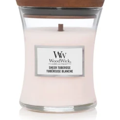 Woodwick Geurkaars Medium Sheer Tuberose