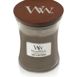 Woodwick Geurkaars Medium Sand & Driftwood